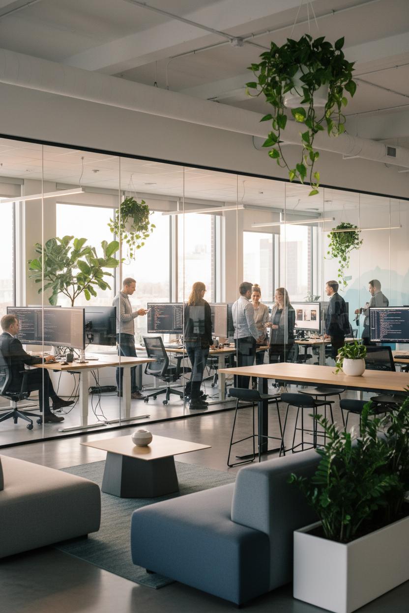 Mystery Info Solutions modern office workspace
